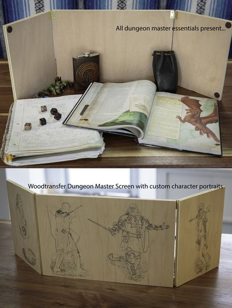 Dnd Dungeon Master Screen Diy, Gifts For Dungeon Masters, Dungeons And Dragons Gifts Diy, Dungeons And Dragons Crafts Diy, Dnd Screen Diy, Dungeon Master Screen Diy, Dungeon Master Setup, Dnd Setup Diy, Diy Dungeon Master Screen