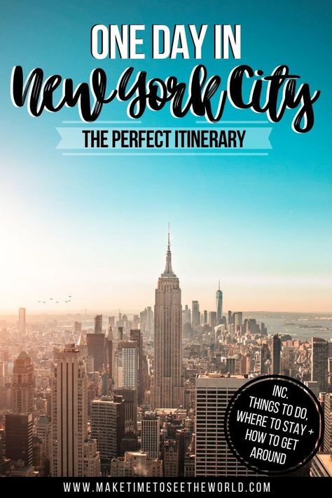 The Perfect Itinerary for One Day in New York City (written by a local!) Including things to do in New York, Where to Stay in New York, NYC Itinerary, One Day in NYC, New York Attractions, New York What to do, New York Itinerary #NewYork #NYC #USATravel New York One Day Itinerary, One Day In Nyc, New York Day Trip, New York City Itinerary, New York Itinerary, Day In New York City, Nyc Itinerary, Day In Nyc, New York Attractions