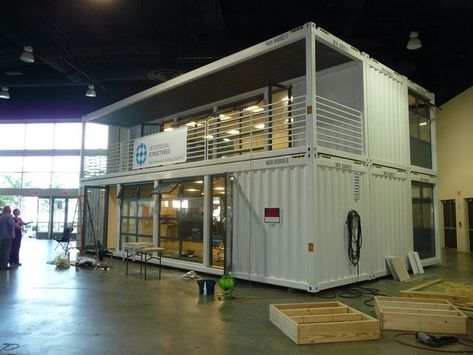 Prefabricated Architecture, Shipping Container Office, Container Van, Shipping Container Architecture, Cargo Container Homes, Container Office, Modular Office, Shipping Container House Plans, Container Buildings