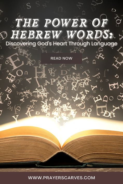 "Unlock the mysteries of Hebrew words and deepen your relationship with God 📖💖 Explore the powerful meanings behind biblical language in our insightful blog post. Click to learn how these words can transform your faith and bring you closer to Him! 🌟✨ #HebrewWords #FaithDeepening #GodsHeart" Hebrew Words And Meanings, Kinsman Redeemer, Fear Meaning, Hebrew Language Words, Words Of Strength, Love Scriptures, Biblical Hebrew, True Freedom, Hebrew Language