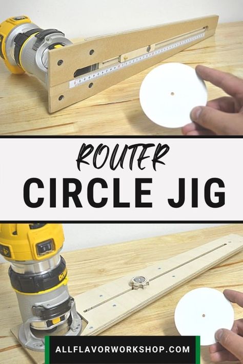 Circle Jig, Router Table Plans, Diy Router Table, Woodworking Jig Plans, Diy Router, Woodworking Jigsaw, Using A Router, Router Projects, Router Jig