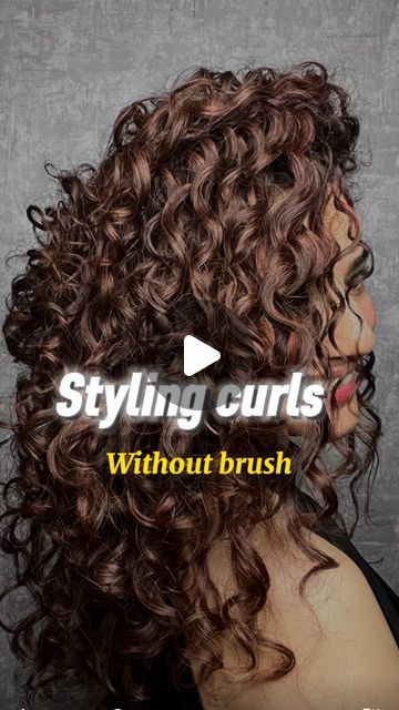 Curly Girl Janvi || Hair & skin care on Instagram: "Styling curls without brush can be one of the quickest way to style them.   I’ve previously shared 2 methods, but the most effective approach is to combine them and use sectioning, similar to brush styling. Styling without sectioning can cause uneven product distribution, resulting in frizzy strands.  Tip: I always do final scrunching with mousse / foam as that helps me avoid wonky curls that happens if i do the same without mousse.   Steps: - after cleansing & conditioning, apply leave in or/& curl cream in praying hand & rake in motion  - use wide tooth comb to detangle hair  - make partition & style curls , as shown in reel.   Styling curls without brush works good for  - weak hair as brushing on wet hair can lead to breakage  - natura Wide Tooth Comb Curls, Styling Curls, Detangle Hair, Weak Hair, Curl Styles, Tight Curls, Curly Girl Method, Curl Pattern, Curl Cream