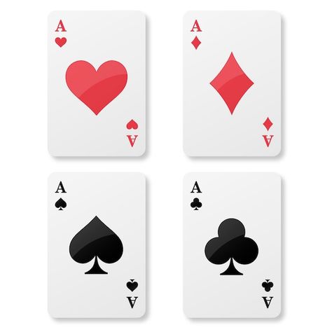 Vector gratuito juego de ases de naipes | Free Vector #Freepik #freevector #ases #cartas-poker #naipes #juego-cartas File Free, Queen Of Hearts, Psd Files, Poker, Graphic Resources, Vector Free, Playing Cards