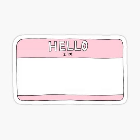 Nametag Templates, Pink Wall Posters, Phone Cover Stickers, Name Tag Design, Room Collage, Posters For My Room, Cover Stickers, Sticker Aesthetic, Lovely Pictures