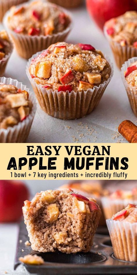 Apple Vegan Muffins, Easy Vegan Muffins Simple, Gluten Free Vegan Apple Muffins, Easy Vegan Muffins Healthy, Healthy Vegan Apple Muffins, Vegan Apple Oatmeal Muffins, Easy Vegan Breakfast Muffins, Simple Vegan Muffins, Healthy Muffins Vegan