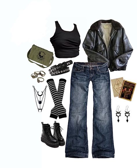 Lookbook Outfits Grunge, Harry Potter Clothes Outfits, Outfits For Harry Potter Dr, Harry Potter Fits, Harry Potter Outfits Ideas, Harry Potter Dr Outfits, 2000 Grunge Outfits, Harry Potter Clothes Aesthetic, Grunge Outfits Png