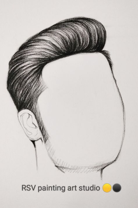 Hairstyles For Men Drawing, Men Hairstyle Drawing, How To Draw Hair Male, Male Face Drawing, Body Shape Sketch, Portrait Photo Editing, Lip Drawing, Face Template, Hair Sketch