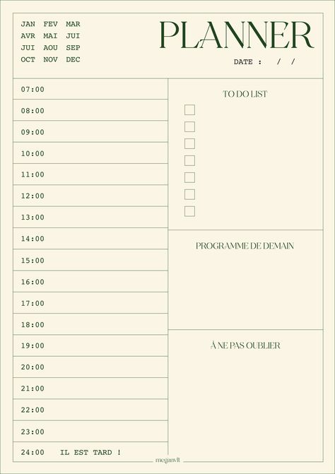 Megan Vlt Planner à télécharger pour mieux s’organiser Planning Revision, Planning Organisation, Organisation Planner, Timetable Planner, Planer Organisation, Exam Planner, Weekly Planner Print, Budget Planner Free, Daily Schedule Planner