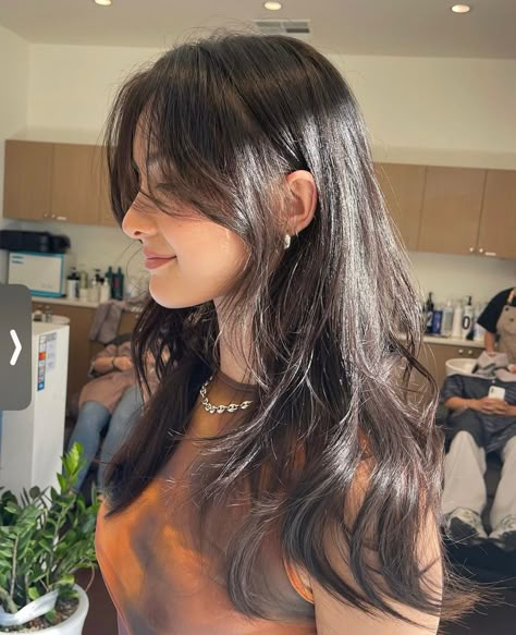 Brown Hair Inspo, Hair Inspiration Long, Bangs With Medium Hair, Hairstyles For Layered Hair, Hair Stylies, Haircuts For Medium Hair, Haircuts Straight Hair, Your Hairstyle, Haircuts For Long Hair