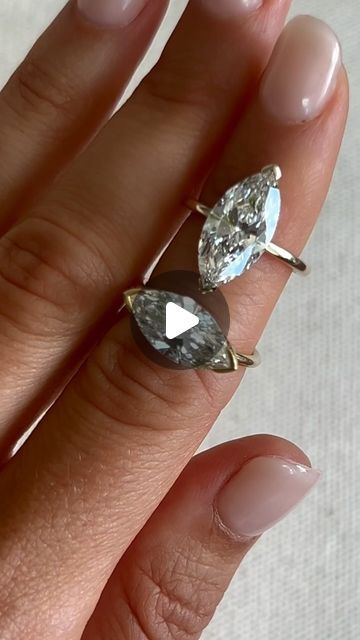 Blake Asaad on Instagram: "It’s gonna be you and who👀💍✨The North South or East West setting of the Half Bezel Marquise?" Marquise Engagement Ring East West, Marquise Engagement Ring Halo East West, East West Marquise Ring Bezel, East West Half Bezel, East West Marquise Ring Vintage, East West Setting, Half Bezel, North South, East West