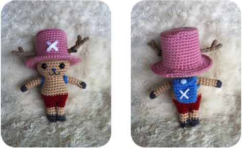 Chopper One Piece Crochet Pattern, Crochet Tony Tony Chopper, Tony Chopper Crochet Pattern, One Piece Crochet Chopper, Tony Tony Chopper Crochet Pattern, Chopper From One Piece, One Piece Crochet Pattern Free, One Piece Anime Crochet Pattern, Crochet One Piece Anime Free Pattern