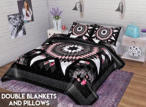 Sims 4 Decor CC • Sims 4 Downloads • Page 337 of 1461 Decor Cc Sims 4, Sims 4 Decor Cc, Sims 4 Decor, Scandinavian Blanket, Sims 4 Beds, The Sims 4 Skin, Blankets And Pillows, Sims 4 Download, David Sims