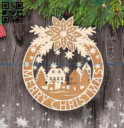 Christmas wreath E0017890 file cdr and dxf free vector download for Laser cut – Download Vector Christmas Dxf Files Free, Wooden Christmas Wreath, Laser Christmas, Wooden Phone Holder, Glow Forge, Free Dxf Files, Cnc Engraving, Free Vector Files, Christmas Wood Crafts