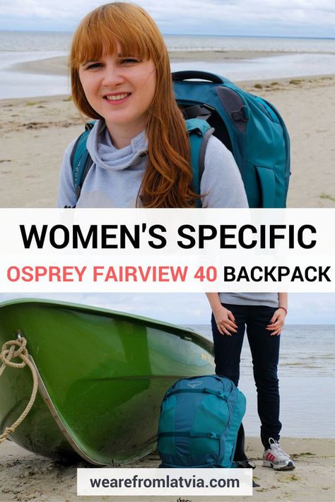 Osprey Fairview 40 Review | Osprey Fairview 40 is a women’s specific travel backpack. It's a carry on size backpack great both for traveling and hiking. Traveling Accessories, Osprey Farpoint, Writers Tips, My Backpack, Carry On Size, Destination Ideas, Travel Photography Tips, Travel Must Haves, Backpacking Tips