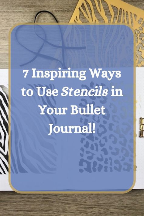 5 types of bullet journal stencils and bullet journal stencil sets that you can use in 7 inspiring ways! From basic bujo to home organization I will show you... #bulletjournal #stencils Journal Stencils Templates, Journal Stencils, Types Of Bullet Journals, Bullet Journal Stencils, Stencils Tutorials, Stencil Ideas, Apple Barrel, How To Make Stencils, Plastic Stencil