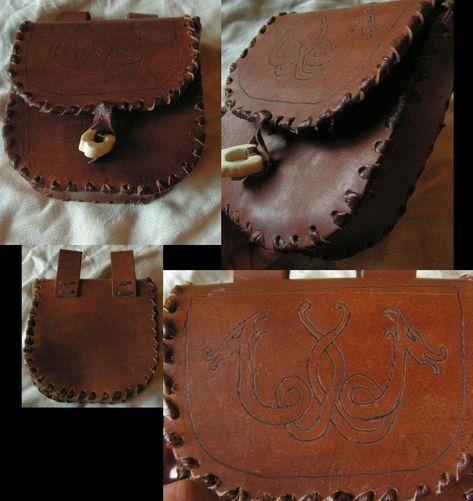 Viking Pouch, Larp Diy, Diy Leather Belt, Larp Props, Dragon Ornament, Woman Belt, Viking Belt, Leather Belt Pouch, Pouch Diy