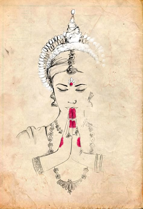 Odissi illustration by Güngur Arts  #indian Arte Yoga, Indian Classical Dance, Dance Paintings, Classical Dance, Indian Folk Art, Indian Paintings, Indian Art Paintings, Dance Art, Hindu Art