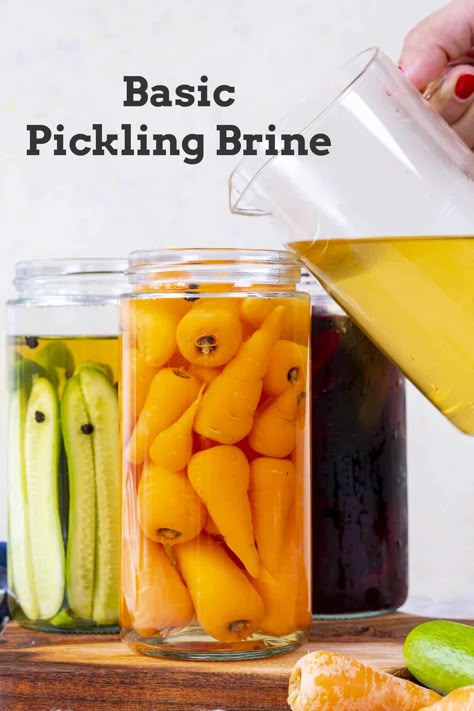 Brine For Dill Pickles, Quick Pickle Brine, Pickled Brine Recipe, Pickel Brine Recipe, Homemade Pickle Brine, Brine For Pickling, Best Pickle Brine Recipe, How To Use Pickling Spice, Best Pickling Brine