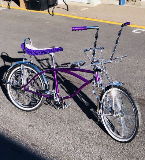 20” Purple Lowrider Bike with Twisted Parts  | eBay Purple Lowrider, Low Rider Bike, Low Rider Bike Bicycles, Lowrider Bikes, Rider Bike, Lowrider Bicycle, Skate Vibes, Bicycle Ride, Lowrider Trucks