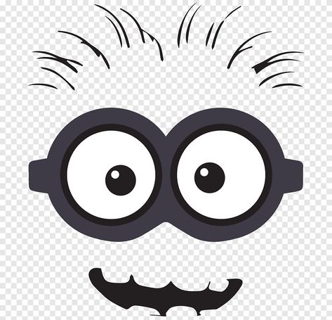 Minion Illustration, Draw A Minion, Bob The Minion, Gru And Minions, Minions Eyes, Minion Drawing, Minion Stickers, Minion Face, Minion Dave