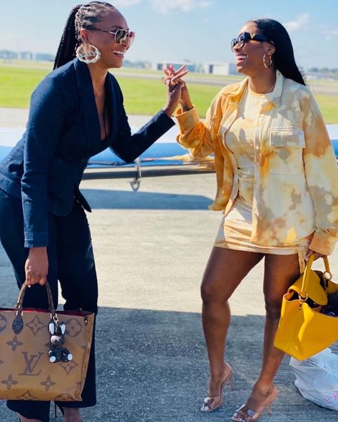 Happy Birthday Baddie, Birthday Baddie, Claire Sulmers, Porsha Williams, Cynthia Bailey, Yellow Tie Dye, His Queen, Angela Simmons, Dress And Jacket Set