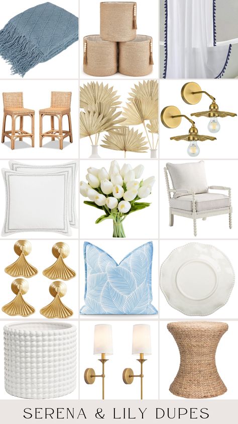 Serena And Lily Inspired Bedroom, Serena And Lily Office, Serena And Lily Living Room Inspiration, Serena And Lily Outdoor Patio, Amazon Coastal Home Decor, Serena And Lily Duplicates, Grand Millennial Dining Room, 4 Chairs Sitting Area, Micro Bedroom