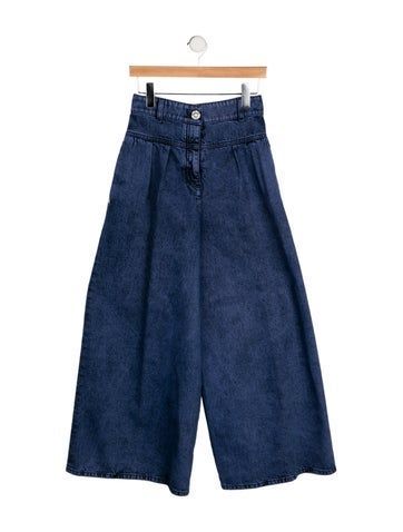 Chanel Wide Leg JeansFrom the Fall 2022 Collection by Virginie ViardBlueMedium Wash with High-Rise5 PocketsInterlocking CC Logo & Faux Pearl AccentsZip & Button ClosureFit:Jeans by Chanel typically fit true to size. Cc Logo, Fall 2022, Wide Leg Jeans, Faux Pearl, Wide Leg, Chanel, ? Logo, Clothes