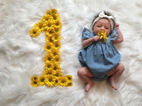 Baby Fashion Girl Newborn, 1 Month Baby, Baby Milestones Pictures, One Month Baby, Monthly Baby Pictures, Baby Milestone Photos, Monthly Baby Photos, Newborn Baby Photoshoot, Baby Shoot