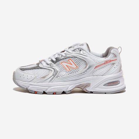 New Balance530, Running Silhouette, Orange Sneakers, Vintage Black Glamour, Swag Shoes, Running Shoes Sneakers, Pretty Shoes, Sketchers Sneakers, Female Portrait