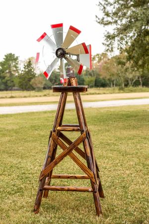 OUTDOOR – The Rustic Mile Homemade Windmill, Windmill Plan, Sprawling Ranch, Log Building, Windmill Landscaping, Farm Windmill, Spinners Diy, Garden Windmill, Wind Sculptures