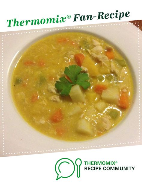 Chicken, Vegetable and Quinoa Soup by Thermo Sensation. A Thermomix <sup>®</sup> recipe in the category Soups on www.recipecommunity.com.au, the Thermomix <sup>®</sup> Community. Thermomix Soup, Chicken And Vegetable Soup, Chicken Veggie Soup, Quinoa Soup, Chicken Vegetable, Veggie Soup, Kitchen Machine, Recipe Community, Recipe Chicken