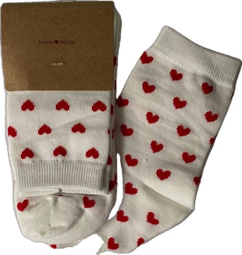 Brandy Melville Heart Socks, Heart Socks, Brandy Melville, Brandy, Socks