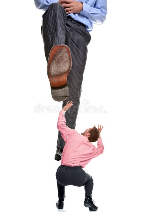 Downtrodden. A businessman about to be stepped on by a giant foot, isolated on a , #Aff, #stepped, #giant, #Downtrodden, #businessman, #white #ad Person Stepping On Something Reference, Stepping On Someone Pose, Stock Photo Poses, Stepping On, Giant Reference, Bbg Poses, Interacting Poses, Standing On Business, Person Going Up Stairs