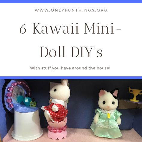 Calico Critters Diy, Sylvanian Dollhouse, Diy Doll Furniture, Diy Bunny Ears, Room In A Box, Diy Bathtub, Age Appropriate Toys, Calico Critters Families, Calico Critter