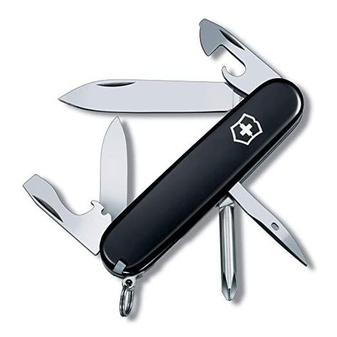 Victorinox Swiss Army Multi-Tool, Tinker Pocket Knife , Black, 91mm Tool Knives, Travel Tools, Red Pocket, Victorinox Swiss Army, Phillips Screwdriver, Camp Knife, Survival Tools, Multi Tool, Swiss Army Knife