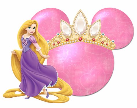 Tangled (Rapunzel) with Mickey Heads. Disney Cruise Magnets, Disney Frames, Autograph Book Disney, Disney Souvenirs, Princess Diy, Images Disney, Mickey Mouse Head, Tangled Rapunzel, Mickey Head