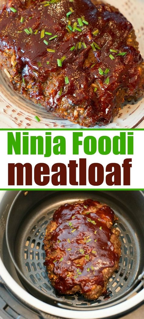 Ninja Foodi Meatloaf, Air Fryer Machine, Ninja Foodi Recipes, Ninja Cooking System, Fryer Machine, Ninja Cooking System Recipes, Ninja Recipes, Air Fryer Dinner Recipes, Instant Pot Dinner Recipes