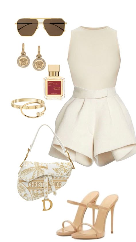 Aesthetic Brunch Outfits, Classy Short Outfits, Miami Brunch Outfit, Outfits Para Brunch, Beach Brunch Outfit, Classy Outfits Summer, White Brunch Outfit, Summer Miami Outfits, Graduation Party Outfit Ideas