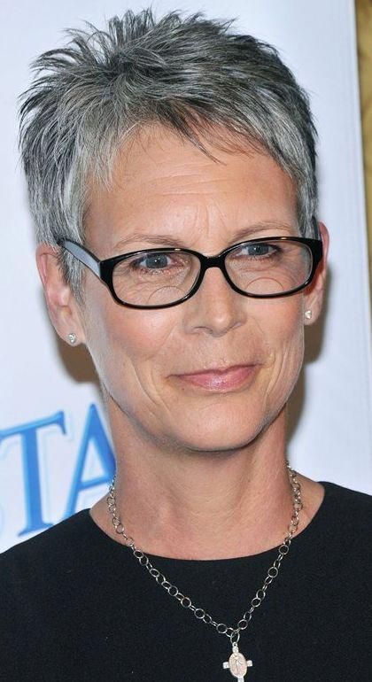 Jamie Lee Curtis Haircut, Jamie Lee Curtis Hair, Spikey Short Hair, Short Spiky Haircuts, Short Spiked Hair, Short Spiky Hairstyles, Edgy Haircuts, Lee Curtis, Short Grey Hair