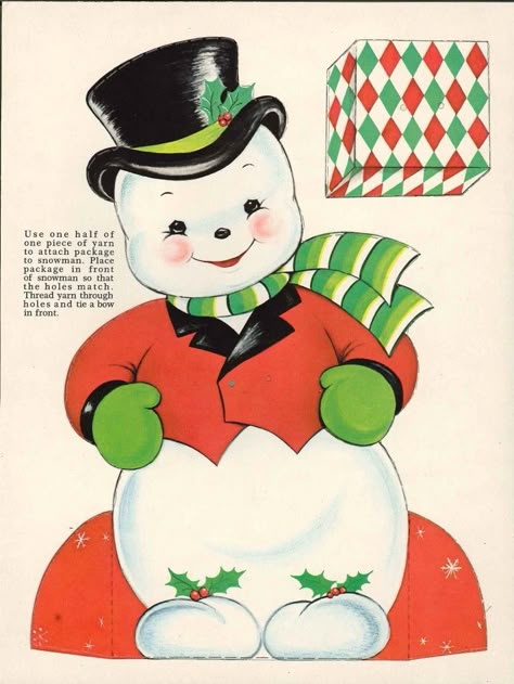 eBay Image Hosting at www.auctiva.com Christmas Paper Craft, New Year Love, Christmas Snowmen, Vintage Christmas Images, Snow People, Vintage Xmas, Chenille Stems, Old Fashioned Christmas, Anna Frozen