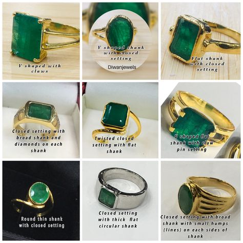 Different types of Shanks for rings – KaratsCreations Gents Stone Ring Design, Gents Ring Design Gold, Finger Ring Design For Men, Mens Finger Rings Gold, Green Stone Ring Gold Men, Stone Ring Design Gold Men, Mens Gemstone Rings Unique, Gents Ring Design, Finger Rings For Men