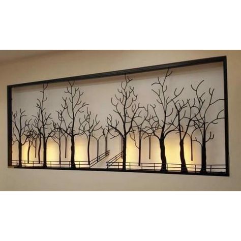 Want to decorate the maximum part of your home wall with something attractive and natural? If yes, then you have come to the right place. Simply lay your hands upon decorative wall hanging lights in the form of wall panels. It is a decorative forest tree shaoed wall decor with lights to illuminate the whole surroundings. Grab this tree wall light decor for living room, bedroom, dining roon, or even for the lobby #DecorativeWallHanging #DecorativeWallLights #DecorativeWallPanels Decorative Bathroom Mirrors, Wall Hanging Lights, Wall Panels Bedroom, Wall Panel Design, Dining Room Wall, Metal Tree Wall Art, Dining Room Wall Decor, Decorative Wall Panels, Wall Decor Design