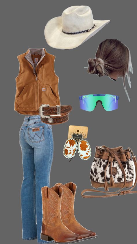 #western#country#outfitinspo Country Y2k, Y2k Inspo, Cowgirl Aesthetic, 2024 Christmas, 2000s Fashion, Cute Fits, Christmas List, My Style, Collage