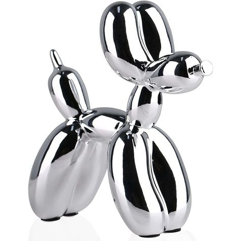 Balloon Dog Sculpture, Arte Punk, Statue Art, Jeff Koons, Dog Sculpture, Dog Statue, Balloon Dog, Animal Statues, Dog Figurines