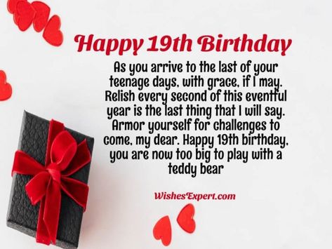 Exclusive 19th Birthday Wishes And Messages Daughter 19th Birthday Quotes, Sons 19th Birthday Quotes, 19th Birthday Wishes For Daughter, Daughters 19th Birthday Quotes, Happy 19th Birthday Daughter, Happy 19th Birthday Girl, Happy 19th Birthday Son, Happy 19th Birthday Wishes, 19th Birthday Quotes