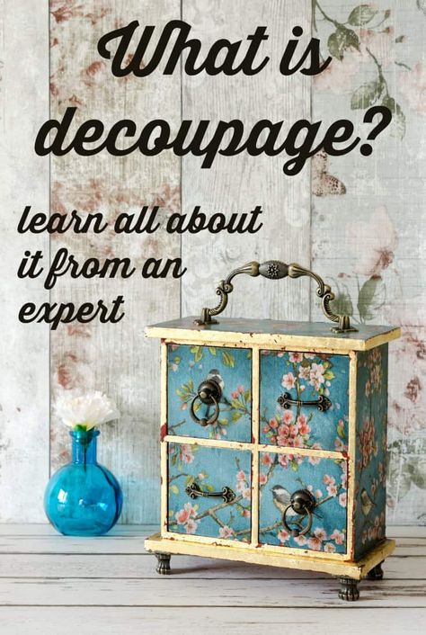 Restauration Hardware, Mod Podge Projects, Diy Mod Podge, Decoupage Tutorial, Decoupage Decor, Mod Podge Crafts, Napkin Decoupage, Decoupage Diy, Decoupage Furniture