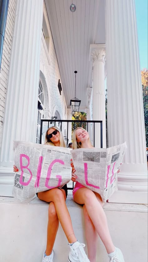 Sorority Newspaper, Cute Big Little Themes, Big And Little Reveal Ideas, Big Little Baskets Ideas, Big Lil Reveal Themes, Big Little Reveal Themes Sorority, Big Little Themes, Big Little Reveal Themes, Sorority Big Little Reveal