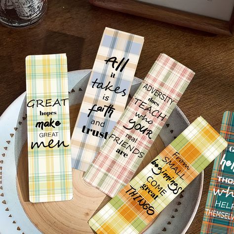 Daha hızlı gönderim. Daha iyi hizmet Student Bookmarks, Penanda Buku, Page Marker, Checkered Pattern, Message Card, Quote Prints, Markers, Office Supplies, Print Patterns