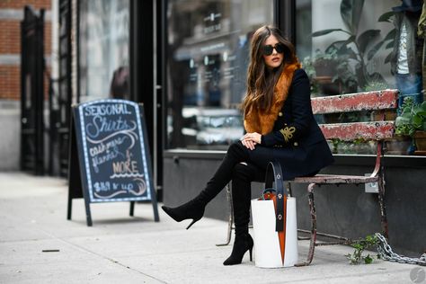 White Bucket Bag, Paola Alberdi, Can We Talk, Bags And Accessories, Thigh High Boots, Thigh Highs, Over The Knee, Talk About, Bucket Bag