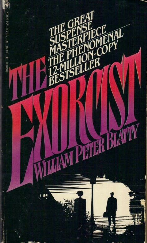 The Exorcist Book, William Peter Blatty, Horror Novels, Vintage Paperbacks, Horror Literature, Horror Book Covers, Black Raincoat, Horror Fiction, King Book